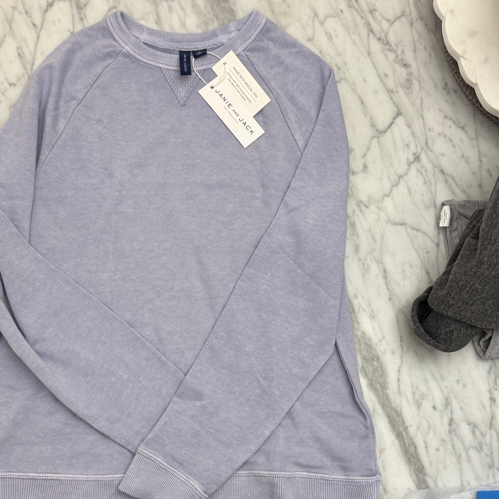 NWT janie and Jack super soft lightweight long sleeve. Size 14